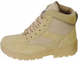 Desert Mid Height Army Combat Patrol Boots Tactical Military Work Tan 918