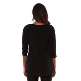 Hadari Women's  3/4 Sleeve Scoop Neck Sweater